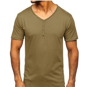 RAER mens S Henley v-neck tee shirt